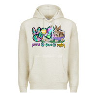 Oatmeal Heather Peace love Easter Day Premium Hoodie - CowGirlArtShop