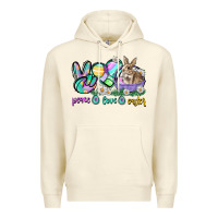Sandshell Peace love Easter Day Premium Hoodie - CowGirlArtShop