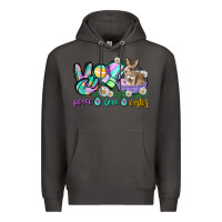 Smoke Peace love Easter Day Premium Hoodie - CowGirlArtShop