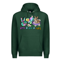Sports Green Peace love Easter Day Premium Hoodie - CowGirlArtShop