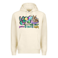 Tofu Peace love Easter Day Premium Hoodie - CowGirlArtShop