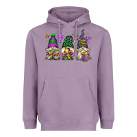 Lavender mardi gras gnomes Heavyweight Hoodie - OliviaCreatesArt