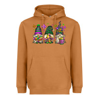 Meerkat mardi gras gnomes Heavyweight Hoodie - OliviaCreatesArt