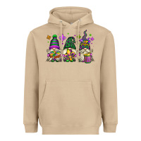 Mushroom mardi gras gnomes Heavyweight Hoodie - OliviaCreatesArt