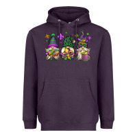 Plum mardi gras gnomes Heavyweight Hoodie - OliviaCreatesArt
