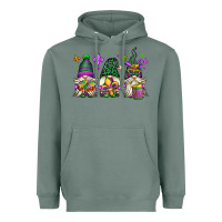 Sage mardi gras gnomes Heavyweight Hoodie - OliviaCreatesArt
