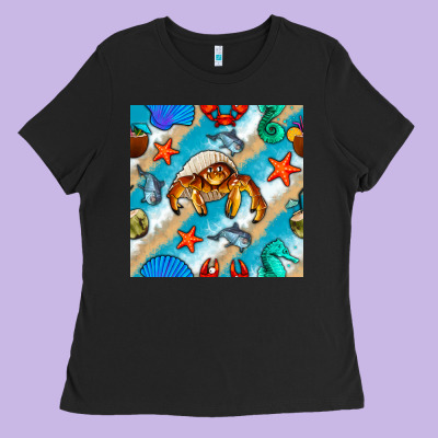 Sea Animals Ladies Tee Designed By Bundleandbundleshop