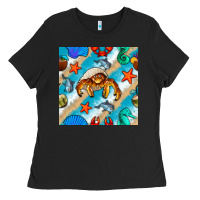 Black sea animals Ladies Tee - BundleAndBundleShop