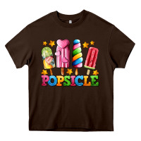 Chocolate Brown popsicle with stars Heavy Core Tee - AdoDesignShop