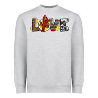 Heather Grey love crawfish western mardi gras Heavyweight Sweatshirt - Jasminsmagicworld
