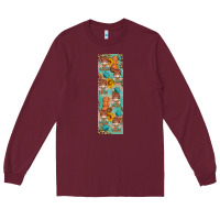 Burgundy fall gnomes pen wrap 2 Long Sleeve Tee - Artiststas