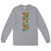 Heather Grey fall gnomes pen wrap 2 Long Sleeve Tee - Artiststas