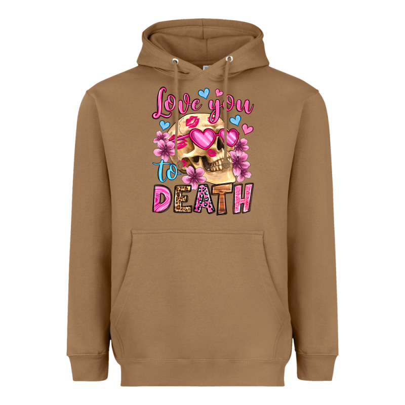 Love You To Death Olivia Heavyweight Hoodie by OliviaCreatesArt | Teevron