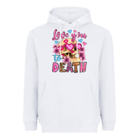 White love you to death olivia Heavyweight Hoodie - OliviaCreatesArt