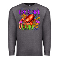 Charcoal Heather let's get cray with crawfish olivia Premium Sweatshirt - OliviaCreatesArt
