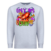 Heather Grey let's get cray with crawfish olivia Premium Sweatshirt - OliviaCreatesArt