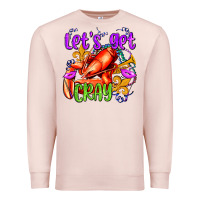 Pale Pink let's get cray with crawfish olivia Premium Sweatshirt - OliviaCreatesArt