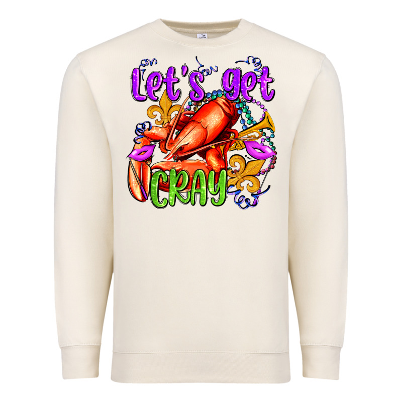 Let's Get Cray With Crawfish Olivia Premium Sweatshirt by OliviaCreatesArt | Teevron