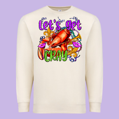 Let's Get Cray With Crawfish Olivia Premium Sweatshirt Designed By Oliviacreatesart