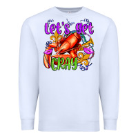 White let's get cray with crawfish olivia Premium Sweatshirt - OliviaCreatesArt