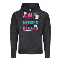 Vintage Black cna because even nurses need heroes Vintage Hoodie - MaliasSmallBusiness