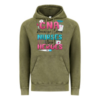 Vintage Olive cna because even nurses need heroes Vintage Hoodie - MaliasSmallBusiness
