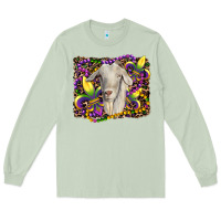 Matcha mardi gras goat fleur de lis Long Sleeve Tee - RanaPortraitStore