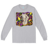 Moon Dust mardi gras goat fleur de lis Long Sleeve Tee - RanaPortraitStore