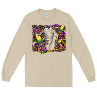 Mushroom mardi gras goat fleur de lis Long Sleeve Tee - RanaPortraitStore