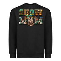 Black show mom brown calf Heavyweight Sweatshirt - BarkalooDesign