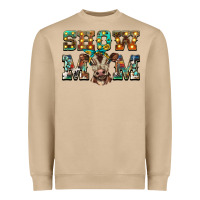 Show Mom Brown Calf Heavyweight Sweatshirt | Teevron