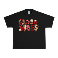 Black baseball vibes Urban Heavy Tee - MaliasSmallBusiness
