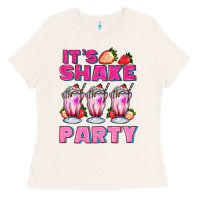Bone its shake party with milkshake Ladies Tee - AdoDesignShop