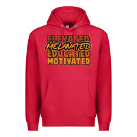 Cardinal Elevated melanated educated motivated Premium Hoodie - HowdyJamesFarm