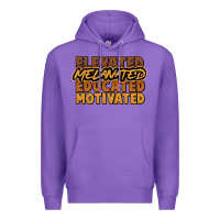 Purple Elevated melanated educated motivated Premium Hoodie - HowdyJamesFarm