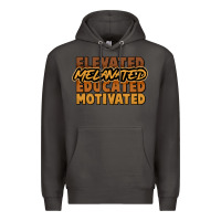 Smoke Elevated melanated educated motivated Premium Hoodie - HowdyJamesFarm