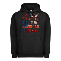 Pigment Black All American Mama Urban Hoodie - LillyAllenDesigns