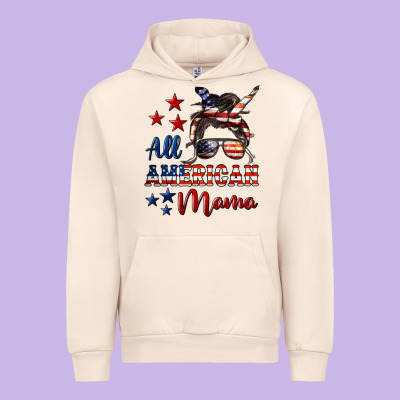 All American Mama Urban Hoodie Designed By Lillyallendesigns