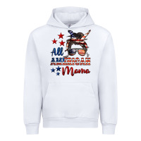 White All American Mama Urban Hoodie - LillyAllenDesigns