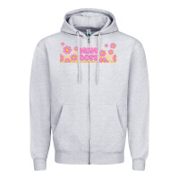 Heather Grey mom boss daisies Zipper Hoodie - TumblerDesignByShophia
