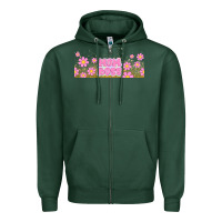 Sports Green mom boss daisies Zipper Hoodie - TumblerDesignByShophia