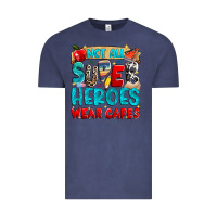 Vintage Denim not all super heroes wear capes Vintage Tee - NancyCooperArtShop