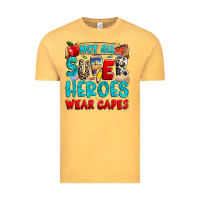 Vintage Mustard not all super heroes wear capes Vintage Tee - NancyCooperArtShop