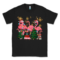 Black christmas flamingos Classic Tee - MaliasSmallBusiness