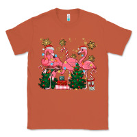 Copper christmas flamingos Classic Tee - MaliasSmallBusiness