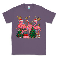 Lavender christmas flamingos Classic Tee - MaliasSmallBusiness