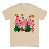 Mushroom christmas flamingos Classic Tee - MaliasSmallBusiness