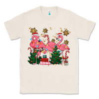 Natural christmas flamingos Classic Tee - MaliasSmallBusiness