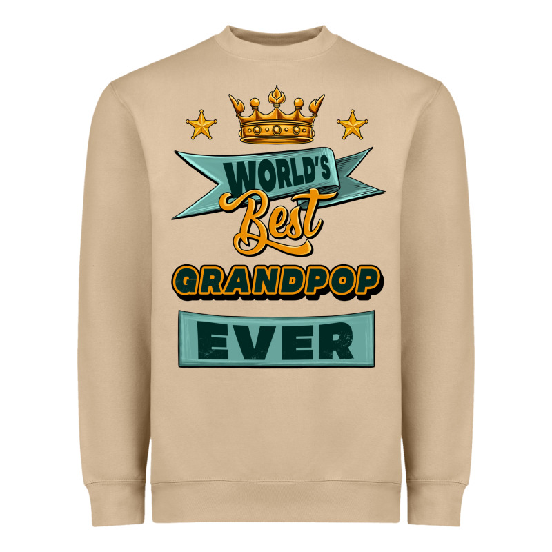World's Best Grandpop Ever Heavyweight Sweatshirt by Jasminsmagicworld | Teevron