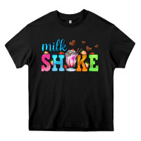 Black milk shake with chocolate heart Heavy Core Tee - AdoDesignShop